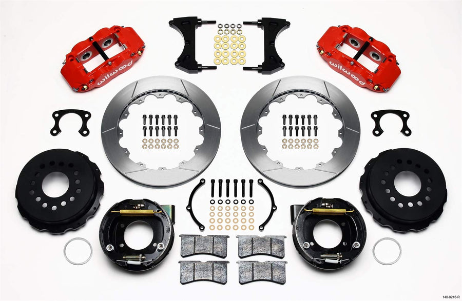 Rear P-Brk Kit,12.88" FNSL4R, Red