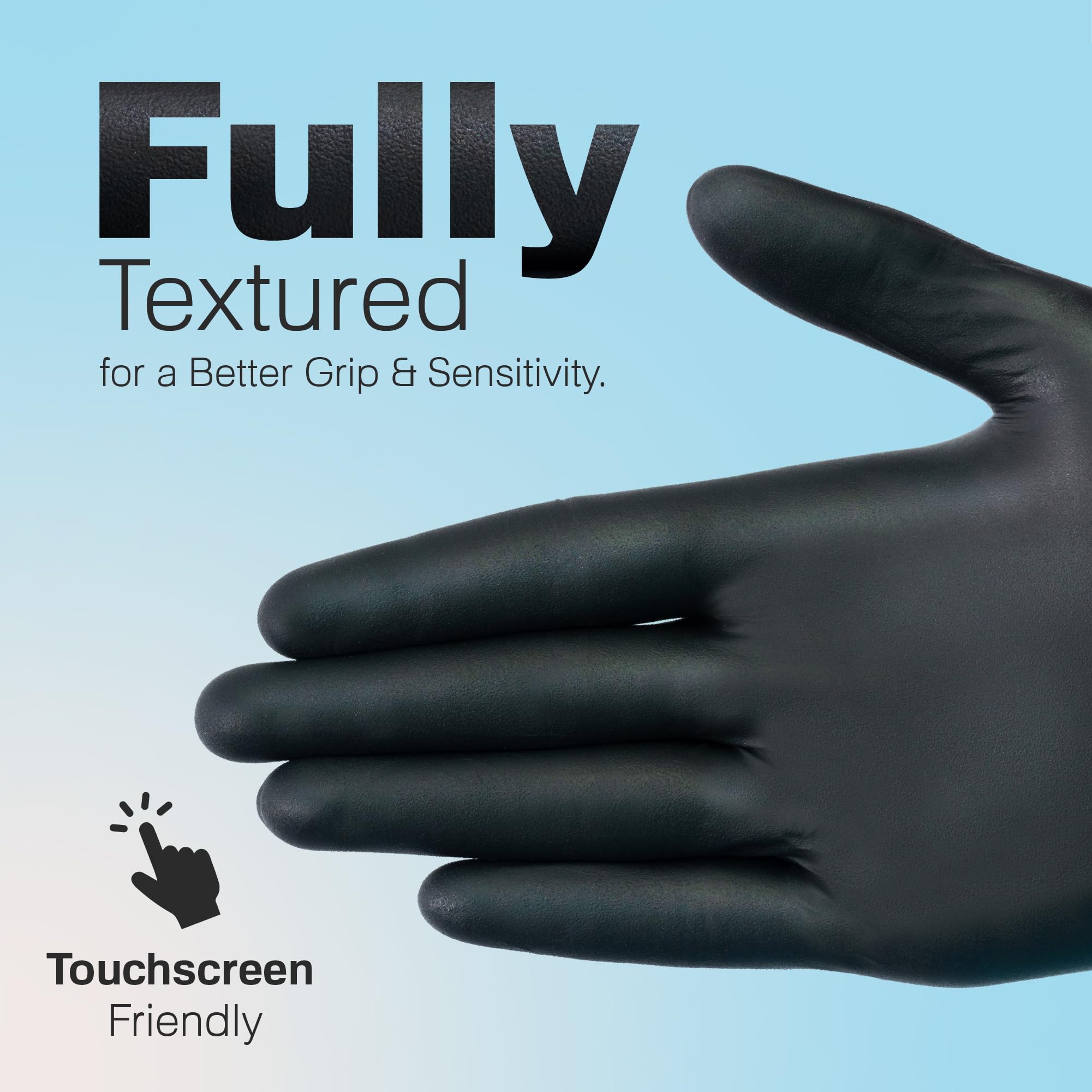5.5 Mil Raxwell Black Nitrile Gloves - Heavy Duty Mechanic Glove - Disposable Food Prep & Kitchen Gloves - Latex-Free Powder-Free Chemical-Resistant - XX-Large, Pack of 90