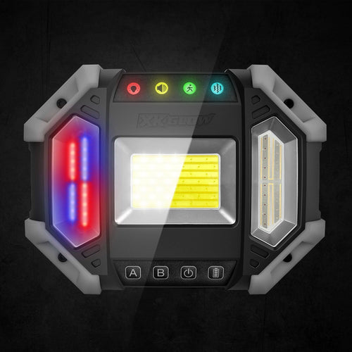 XKGLOW 7 Mode XKdefender Work & Security Light w/Remote for Home Office Commercial Camping Light