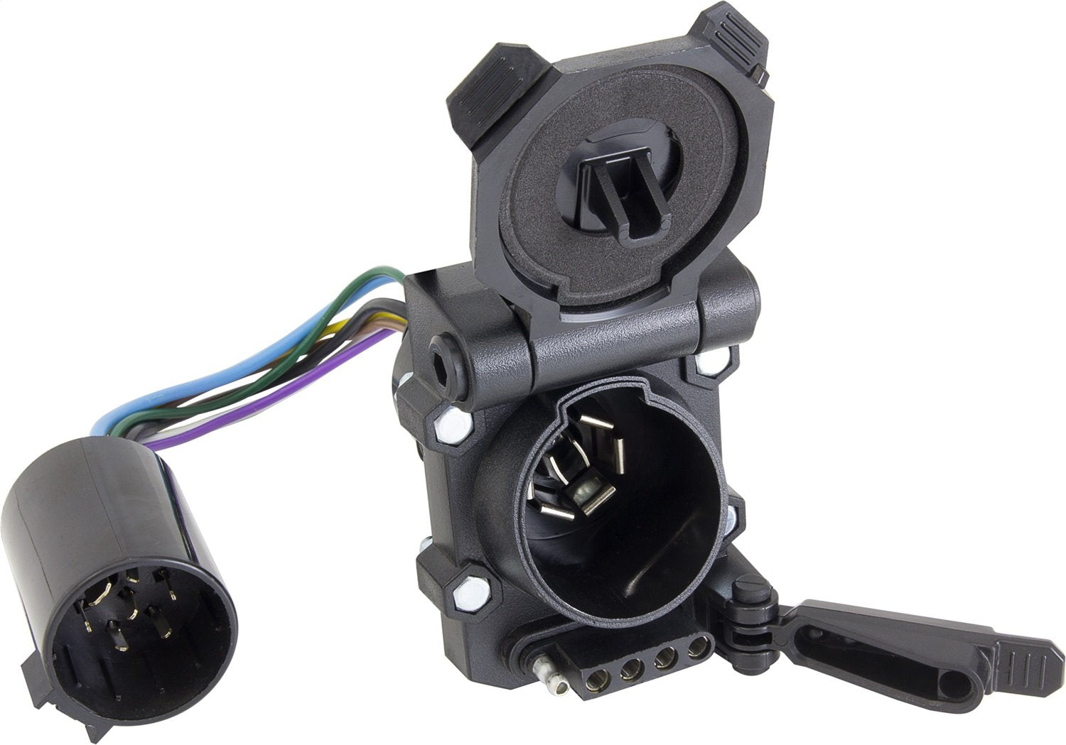 Hopkins Towing Solution Multi-Tow 40999 Plug-in Simple Vehicle to Trailer Wiring Harness 7 Blade 5 and 4 Flat Connector with Harness Qty 25 3 Year Warranty