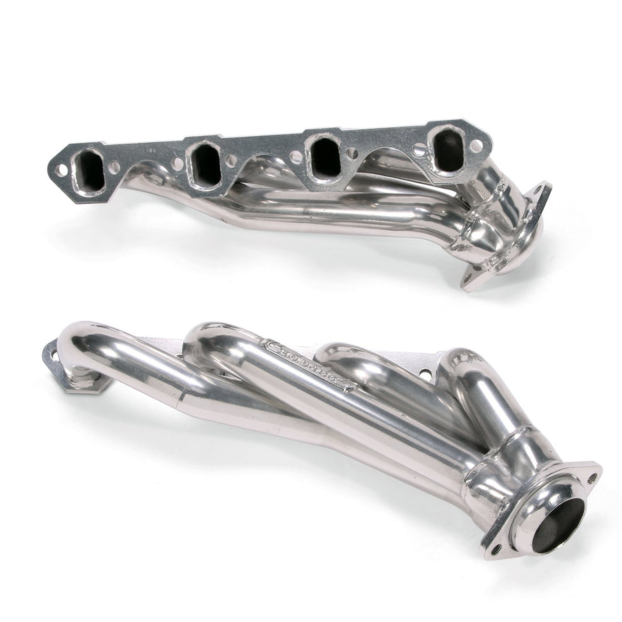 1-5/8" BBK Shorty Tuned Length Performance Exhaust Headers for Ford Mustang 5.0L - Polished Silver Ceramic Finish