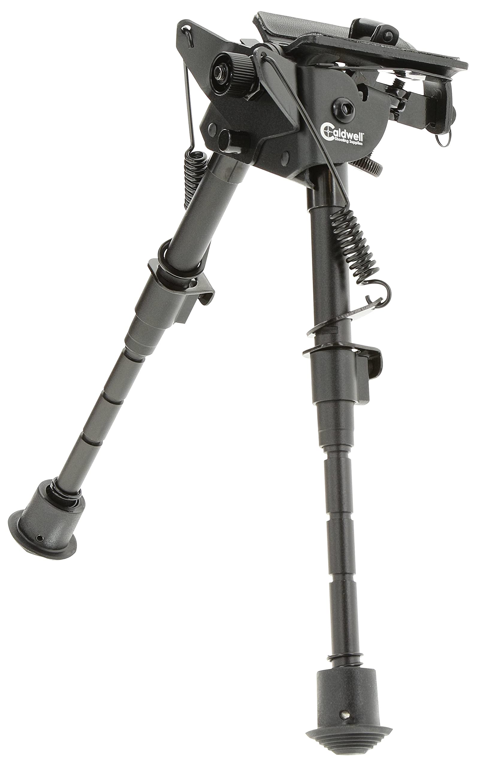 Caldwell XLA Bipod Fixed 6" - 9" with Adjustable Notched Legs and Slim Folding Design for Easy Transport, Rifle Stability, and Target Shooting, Black