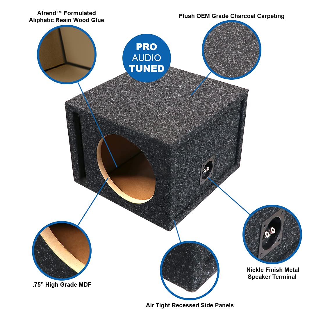 10SQV Atrend 10” Single Vented Subwoofer/Speaker Enclosure Made in USA