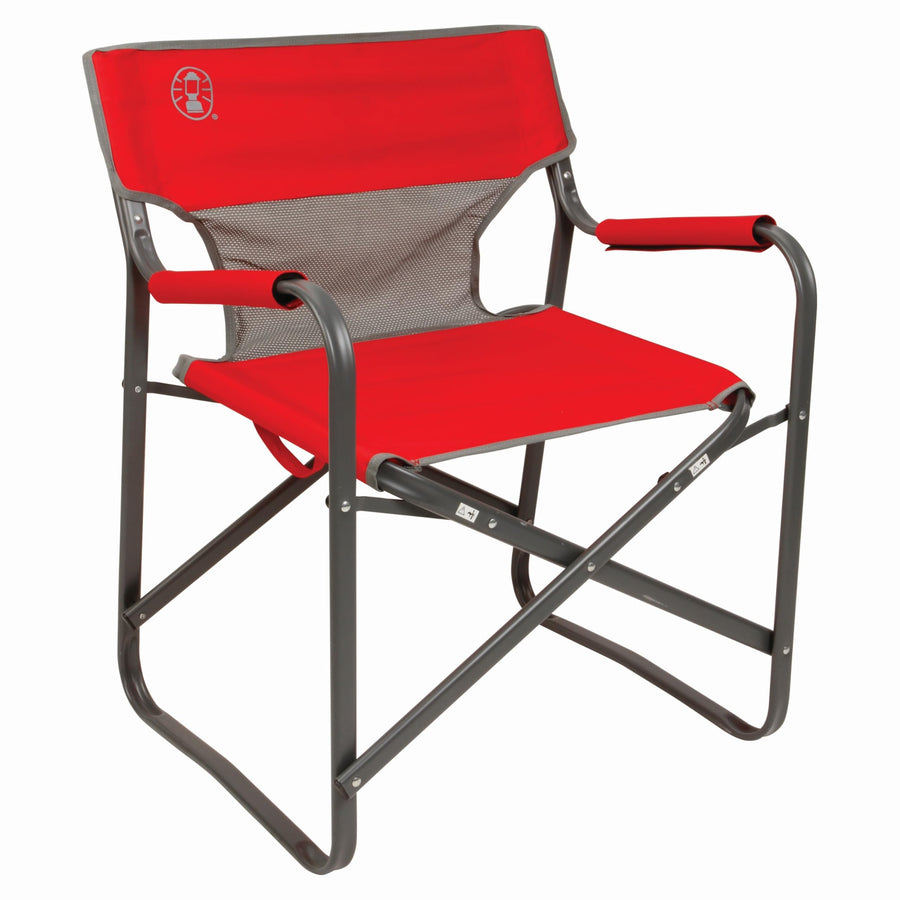 Coleman Outpost Folding Breeze Camping Chair with Cooling Mesh Back, Portable Outdoor Chair Supports up to 300lbs