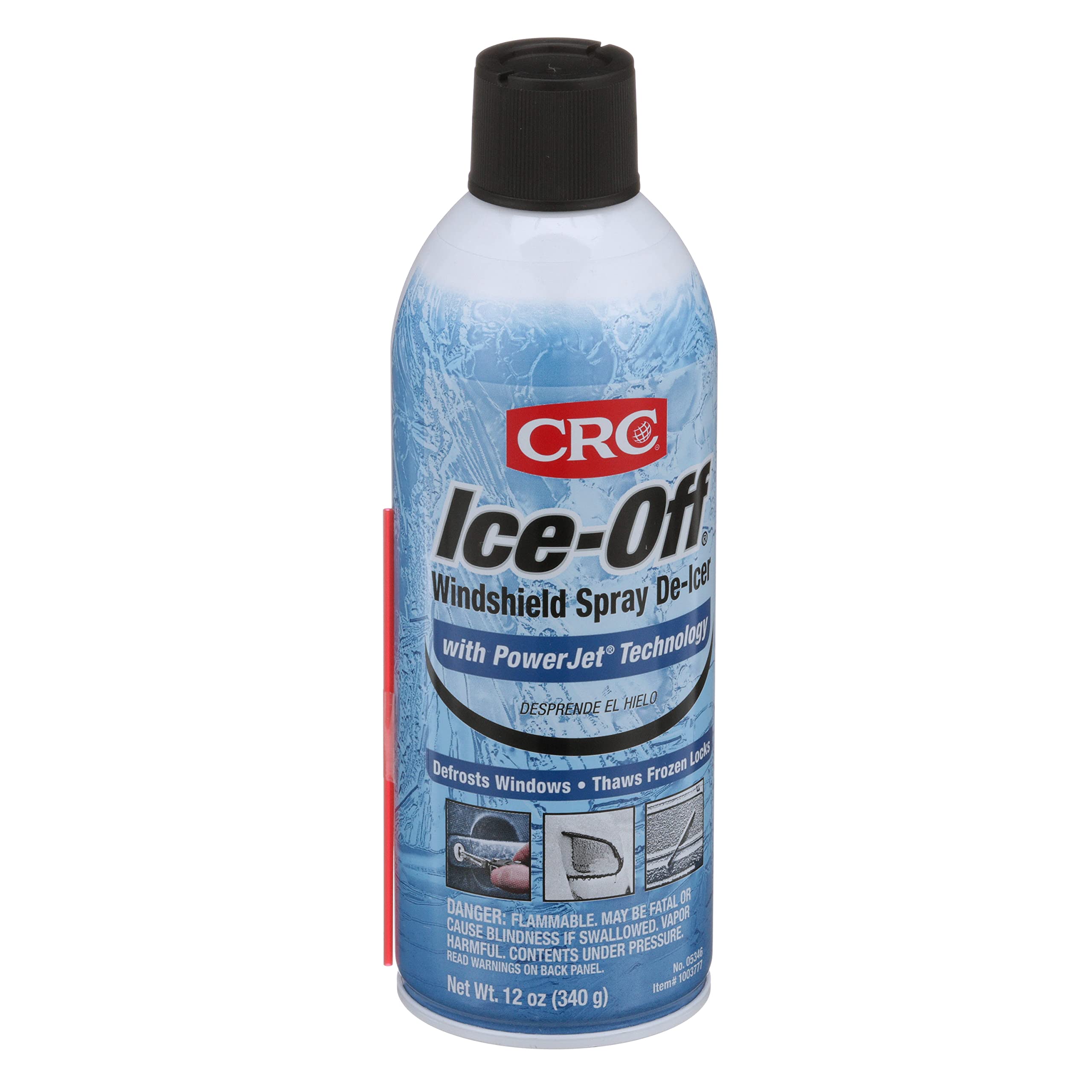 Ice-Off CRC Windshield Spray De-Icer, 12 Wt Oz, Pack of 1