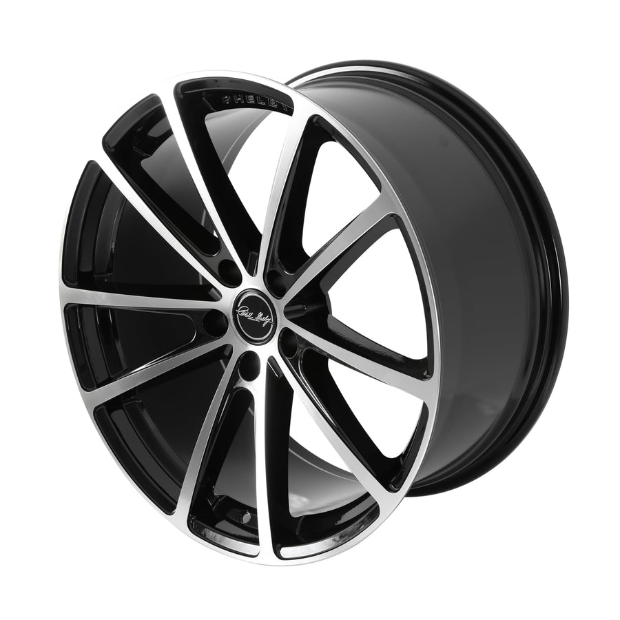 CS10-295530-BM Carroll Shelby Wheels - 20 x 9.5 in. - 5 x 114.3-37mm Offset - Black Machined