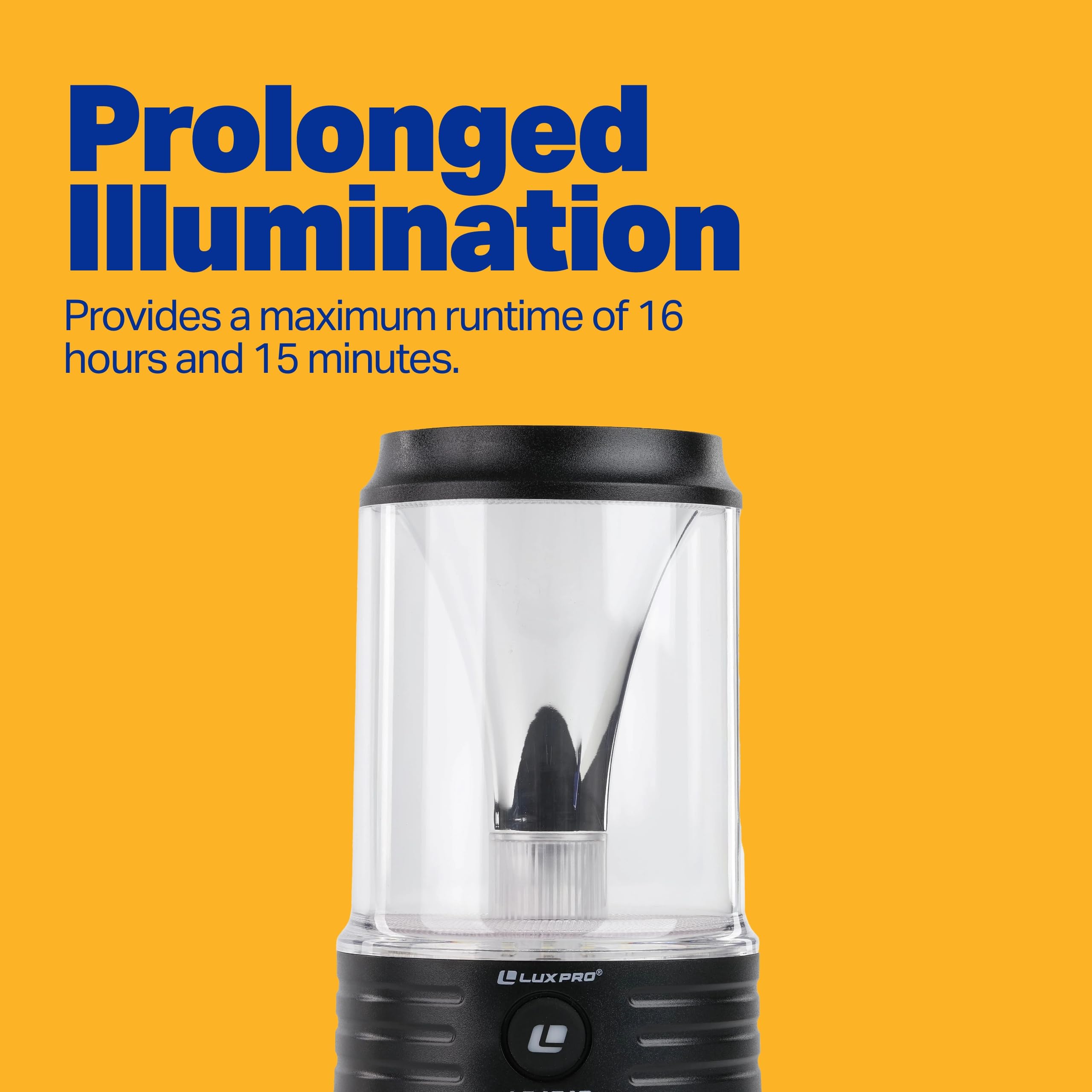 LP1518 LUXPRO Warm & Bright LED Lantern - Electric Lantern for Camping & Outdoor Use - Maximum Run Time of 16 Hours - 2 Pack