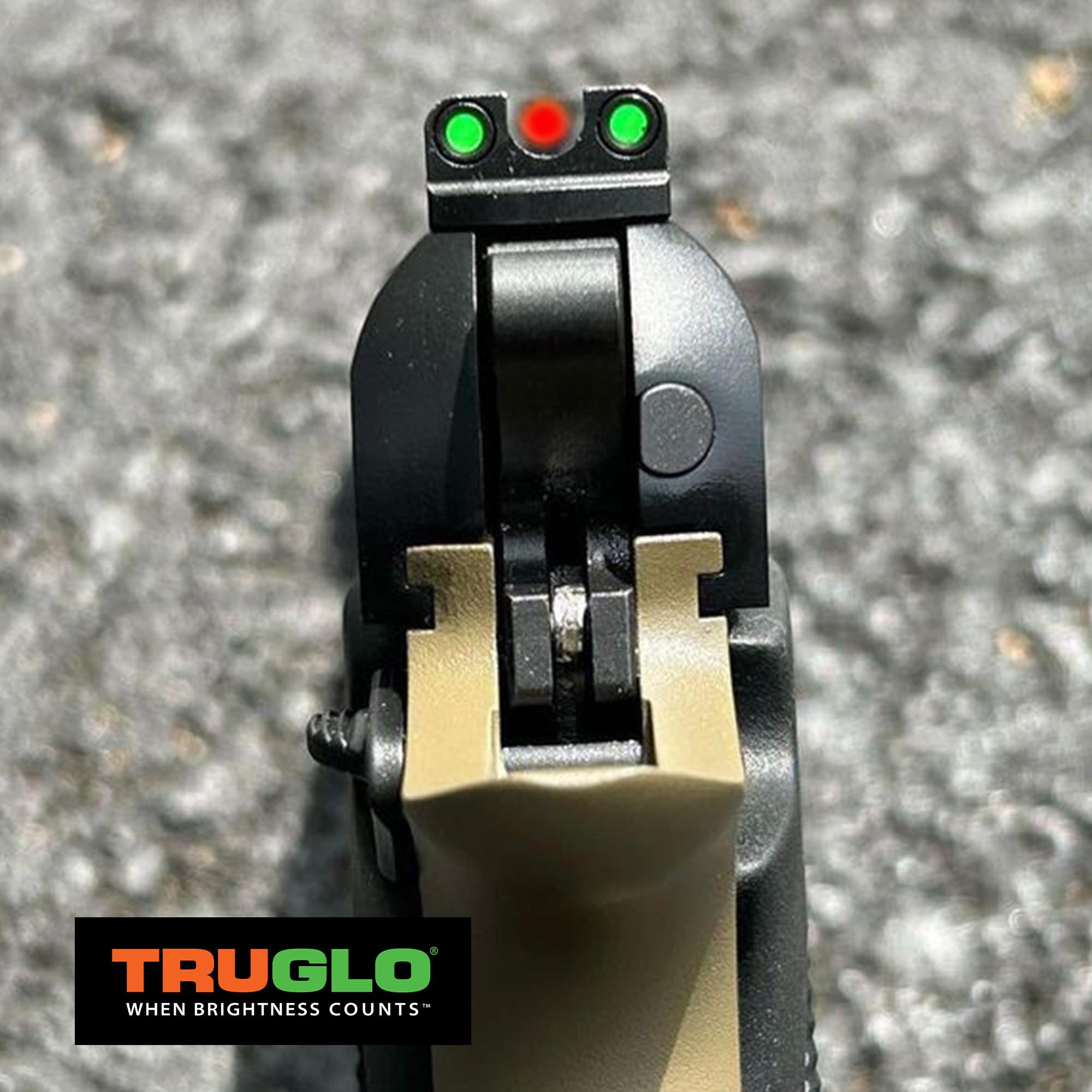 TruGlo Handgun Fiber Optic Pistol Laser Sight Accessories Fits Most Smith and Wesson M&P, SD9 and SD40 Models, with TRIDOT Aiming System