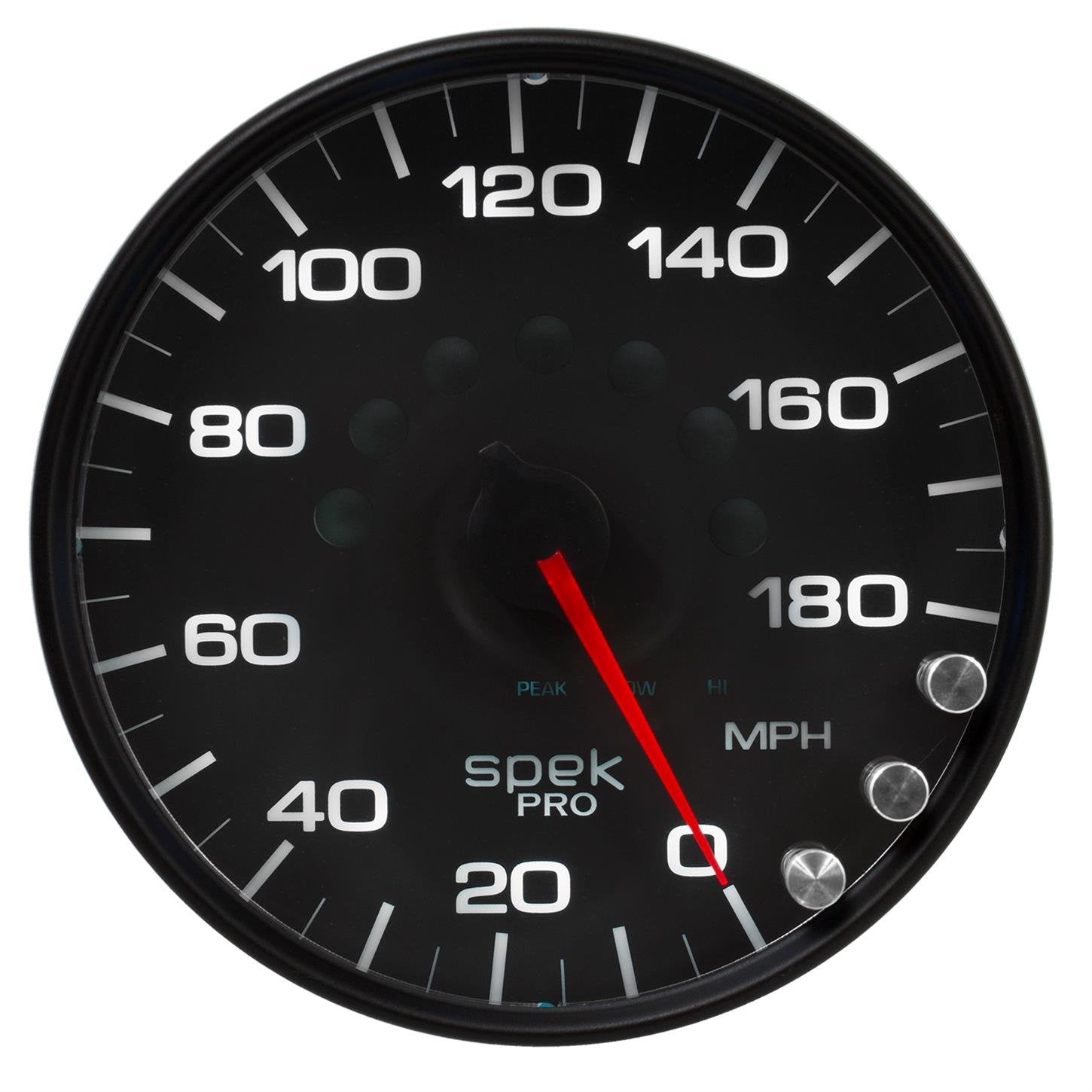 AutoMeter Gauge P23032 Speedometer (Spek-Pro 5", 180 Mph, Elec. Programmable, Black/Black, Spek-Pro)
