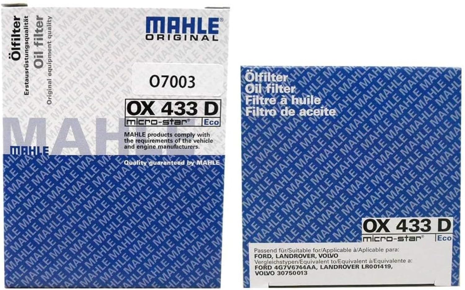 ECO MAHLE OX 433D Oil Filter