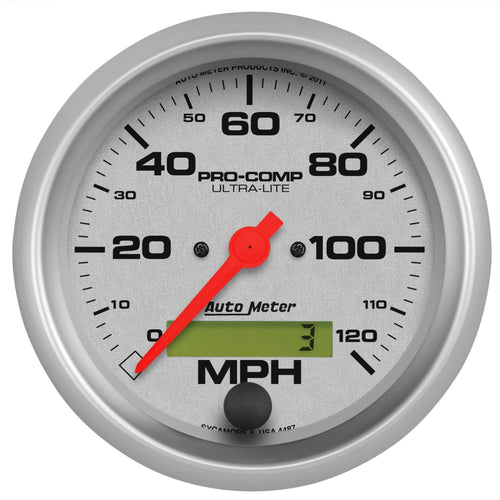 Auto Meter Ultra-Lite 4487 In-Dash Electric Speedometer,3.375 in.