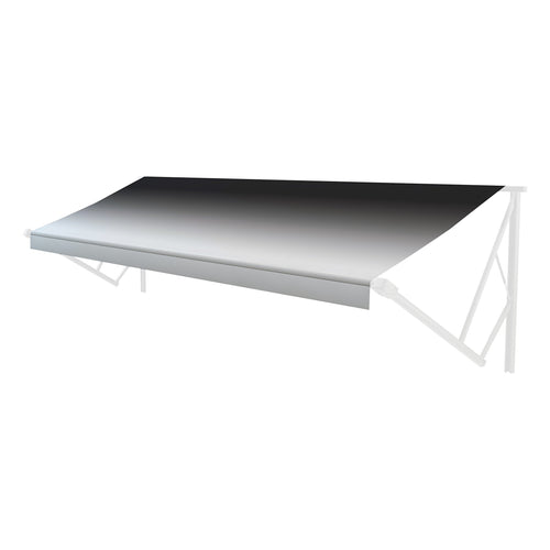 Solera Heavy-Duty Universal Fit Vinyl RV Patio Awning Replacement Fabric Black Fade 19' Awning (18'4" Fabric)