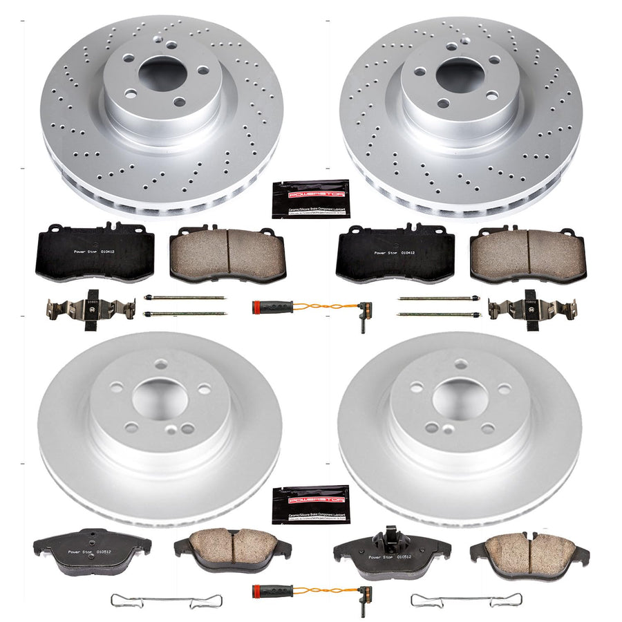 Power Stop Z23 Evolution Sport Geomet® Coated Brake Kit Front & Rear