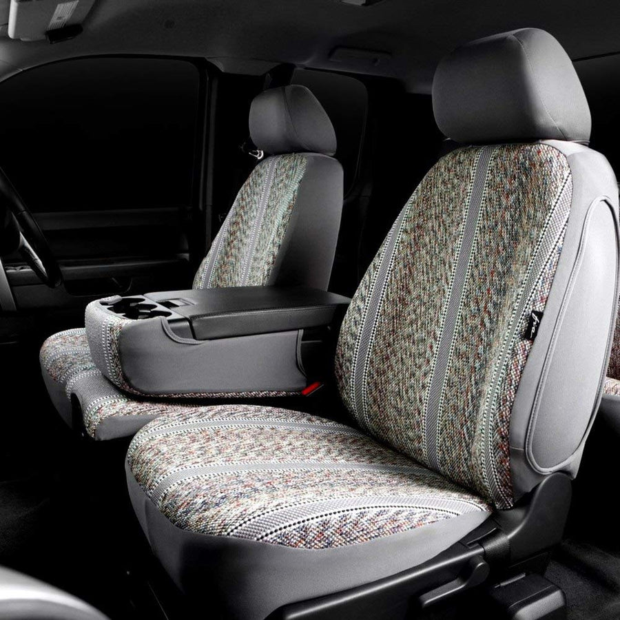 Custom Fit FIA TR48-6 Gray Front Seat Cover Bench Seat - Saddle Blanket, (Gray), Wine