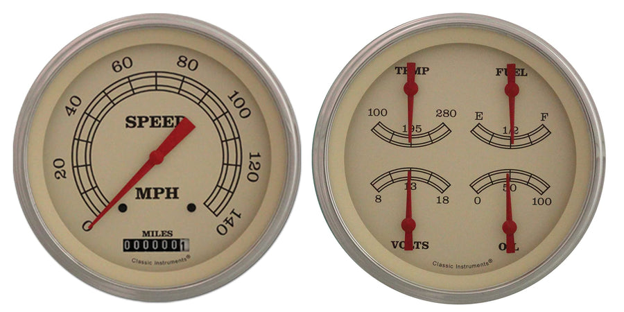 Vintage Series Classic Instruments VT52SLF Two Gauge Set