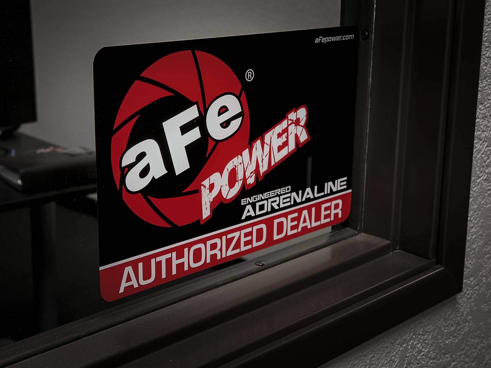 aFe Filters 40-10080 aFe Window Cling Decal Medium Power aFe Power Window Cling Decal