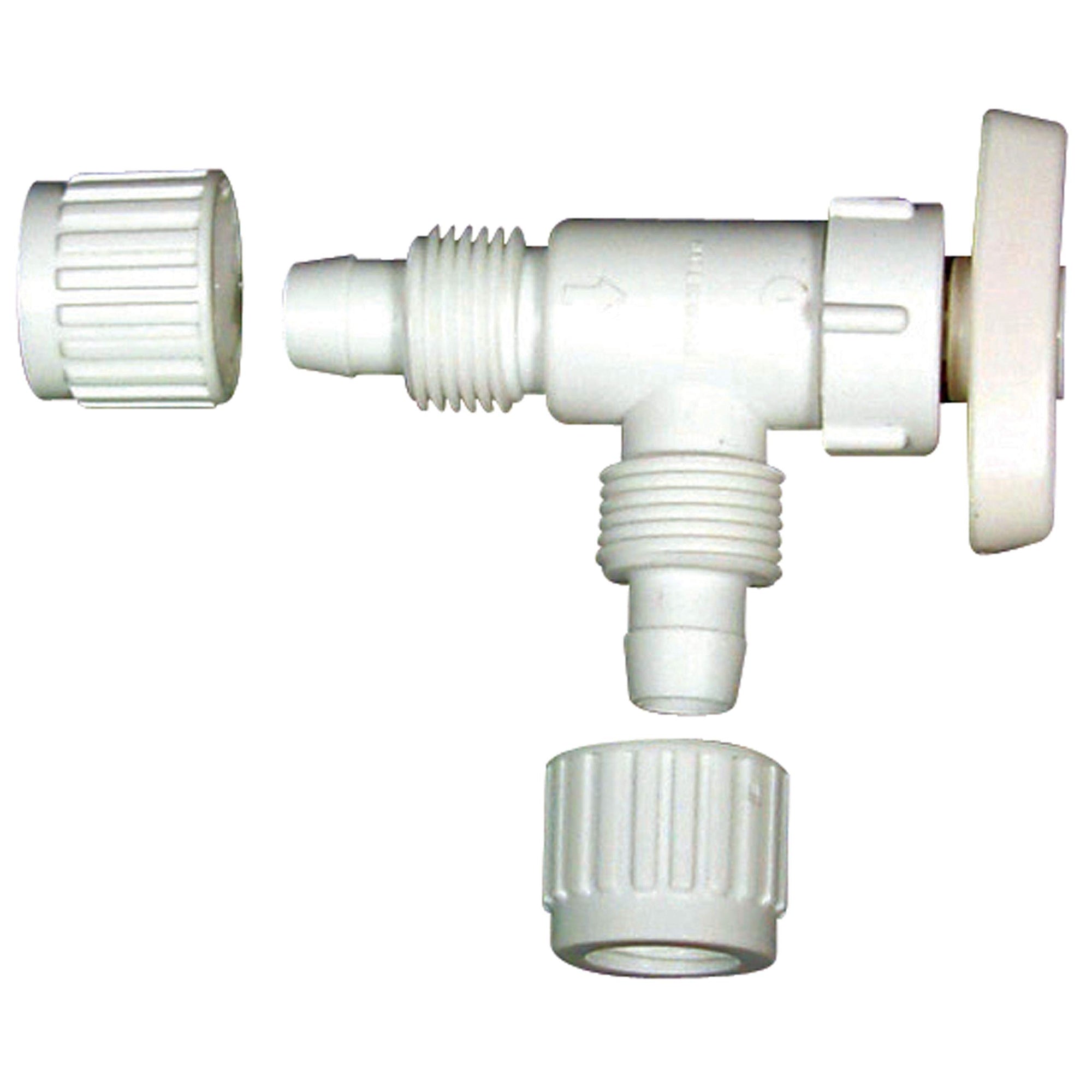 Plastic Angle Valve Flair-It 16883, 0.375" Size
