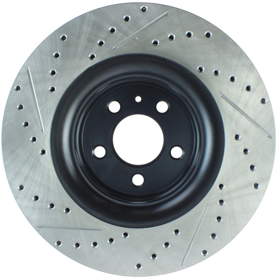 Sport Drilled/Slotted Brake Rotor StopTech 127.61114L (Front Left), 1 Pack