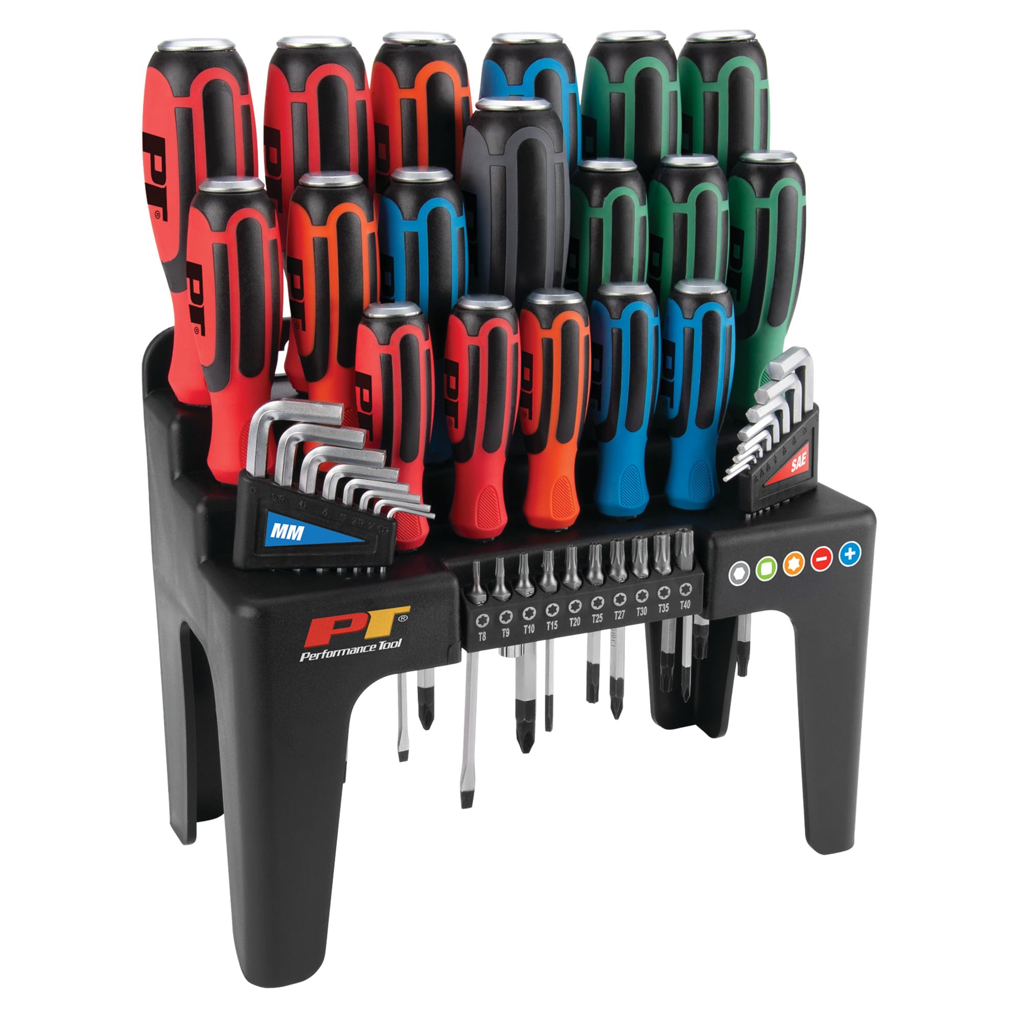 W1737 Performance Tool 44Pc Go-Thru Screwdriver Set