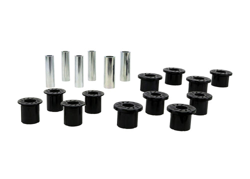 Whiteline W73816 Compatible Front Leaf Spring and Shackle Bushing Kit with 99-04 Excursion, F-350 Super Duty, F-250, F-250 Super Duty