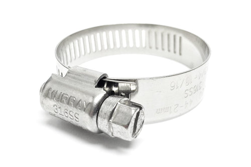 Sierra Shields 18-710-08-2 1/2" to 7/8" Worm Gear Hose Clamp, Marine Grade, SAE 008, Individually Packaged