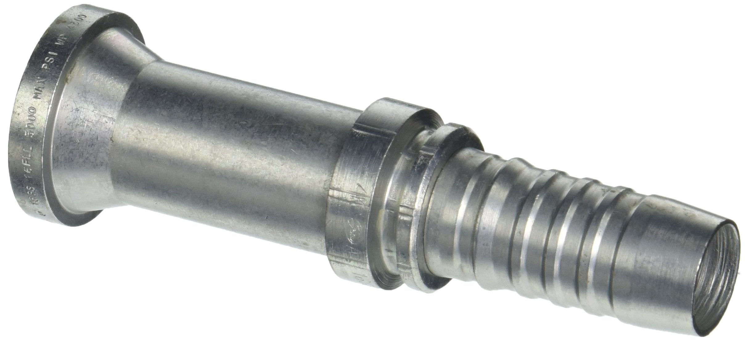 GlobalSpiral Couplings Gates 16GS-16FLL, Code 61 O-Ring Flange Long Neck, Zinc Plated Carbon Steel, 5.63", 1" ID