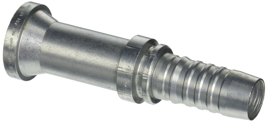 GlobalSpiral Couplings Gates 16GS-16FLL, Code 61 O-Ring Flange Long Neck, Zinc Plated Carbon Steel, 5.63", 1" ID