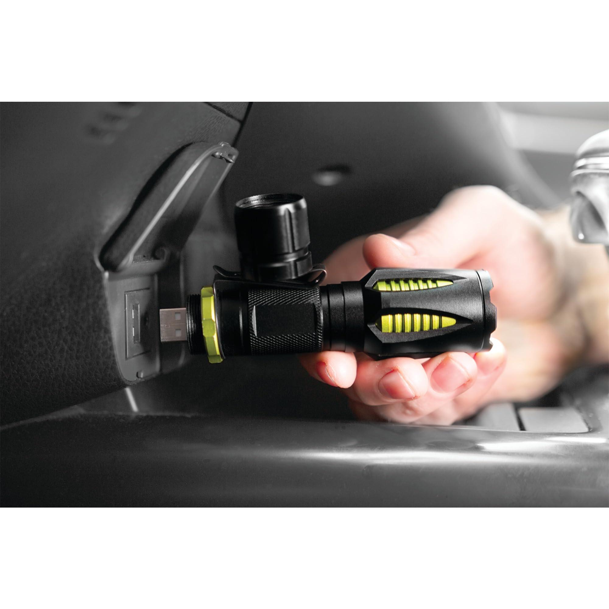 Firepoint X USB Flashlight Performance Tool W2668 418 lumens, Super Bright Seoul LEDs, tactical aluminum housing and magnetic base