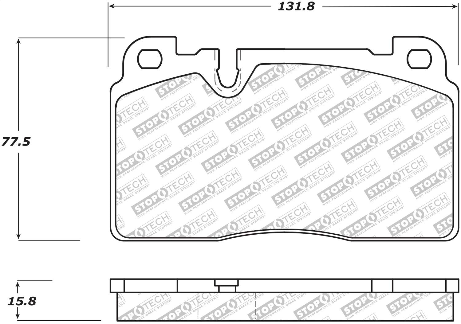Brake Pads StopTech 305.16630 Street Select with Hardware