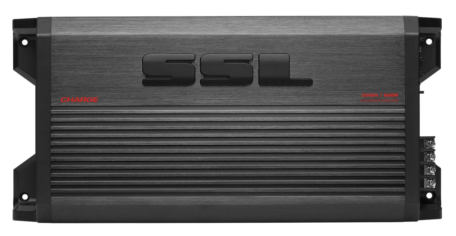 CG1604 Sound Storm Laboratories 4 Channel Car Amplifier - 1600 Watts, Full Range, Class A/B, 2/4 Ohm Stable, Mosfet Power Supply, Bridgeable