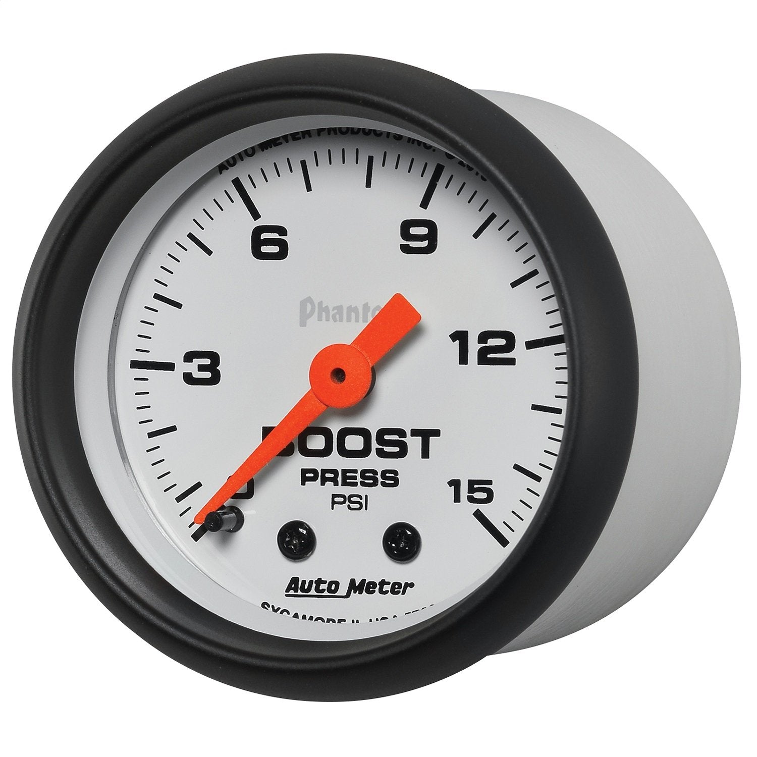 Phantom Auto Meter 2-1/16" 0-15 PSI Mechanical Boost Gauge (5702)
