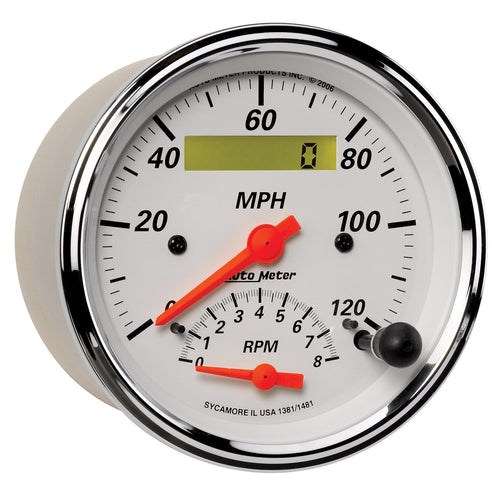 Auto Meter Arctic White Tach/Speedo Combo 1381