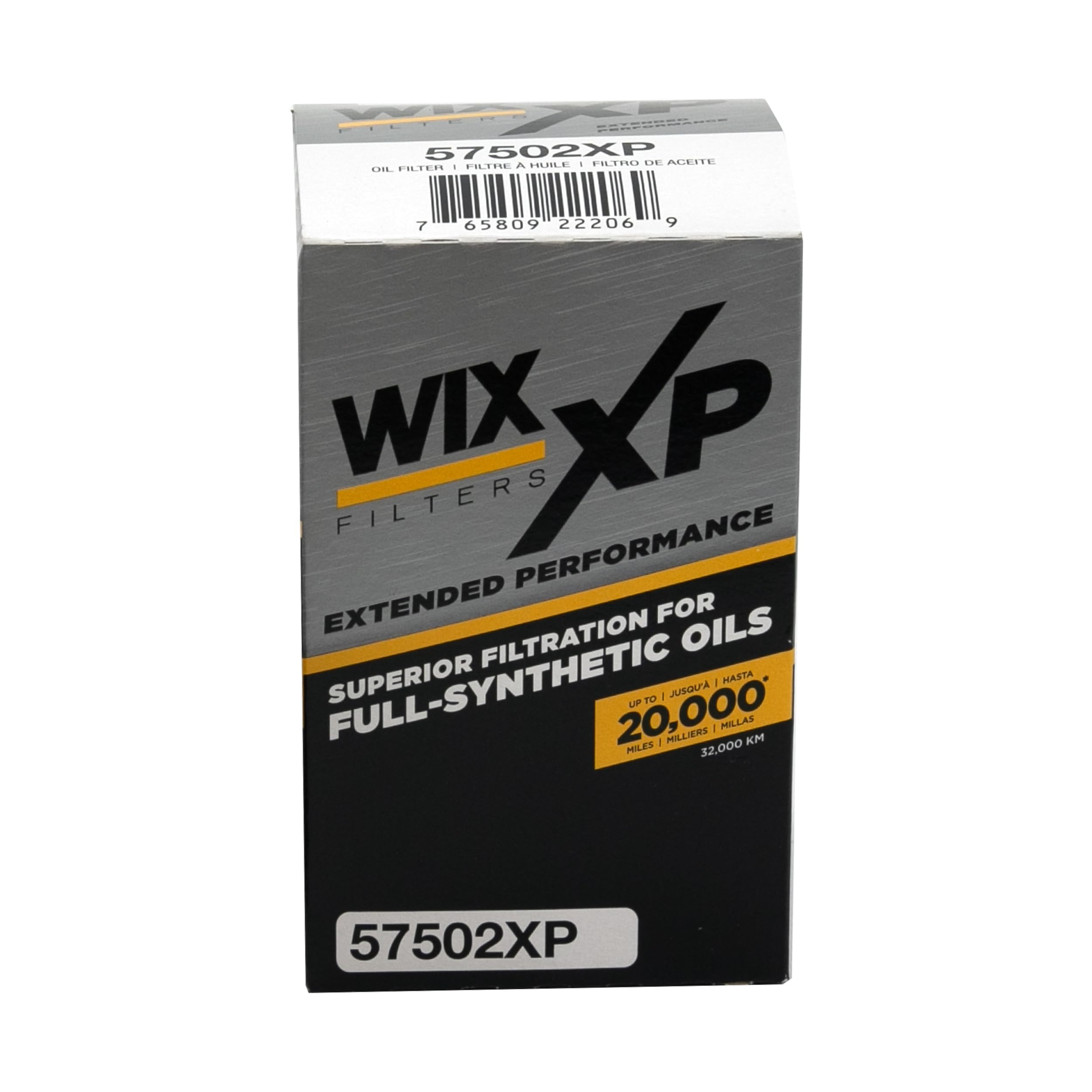 WIX XP Oil Filter Replacement 57502XP, Built for Synthetic Oil - Compatible With Ford, Lincoln, Mercury, Mazda (09-15)