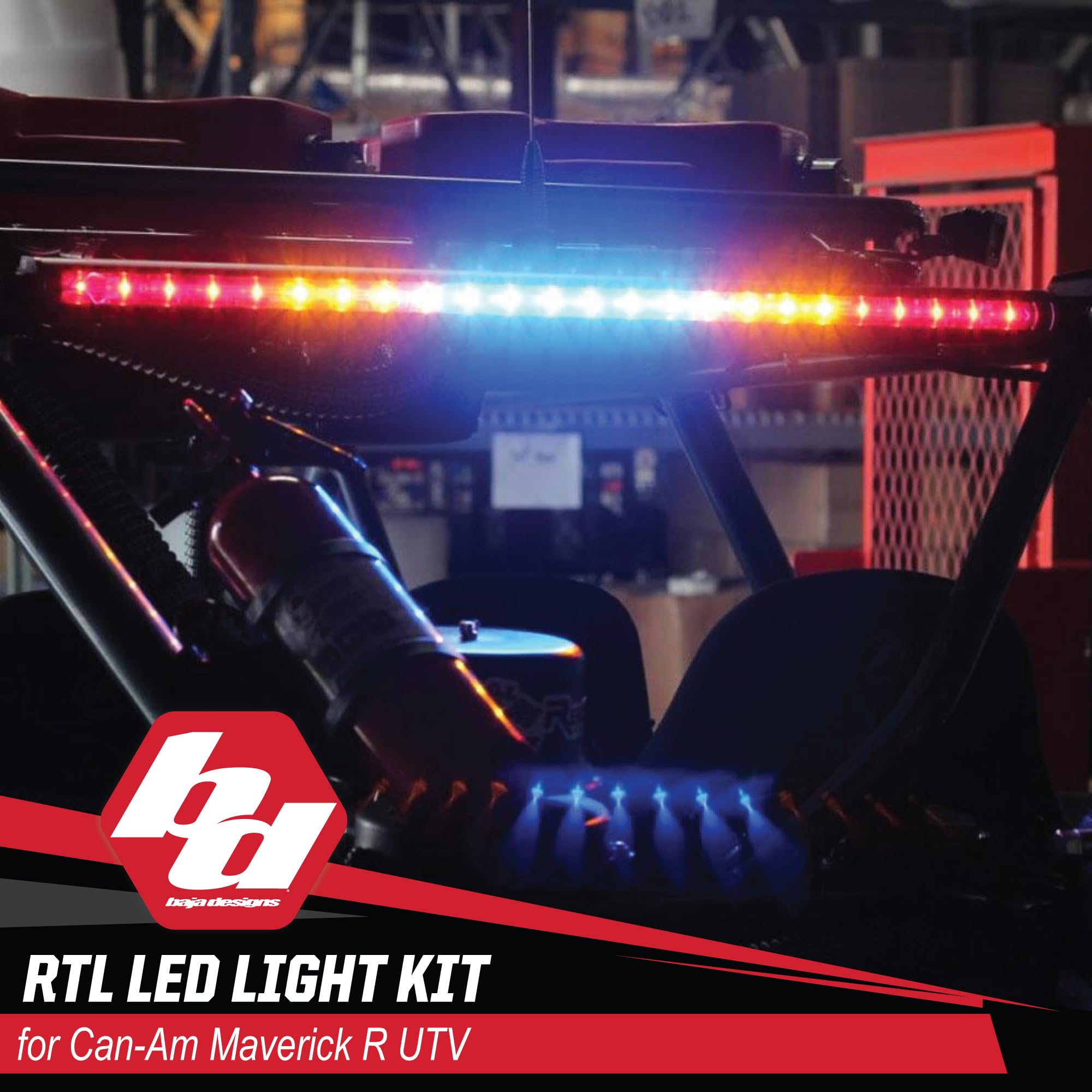 RTL Rear LED Light Kit Baja Designs for Can-Am Maverick R UTV