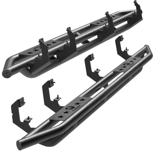 Tyger Auto Star Armor Side Step Rails Compatible with 2019-2026 Chevy Silverado GMC Sierra 1500; 2020-2026 2500 3500HD (Not Fit 19 LD) | Double Cab | TG-AM2C20238 | Nerf Bars Running Boards