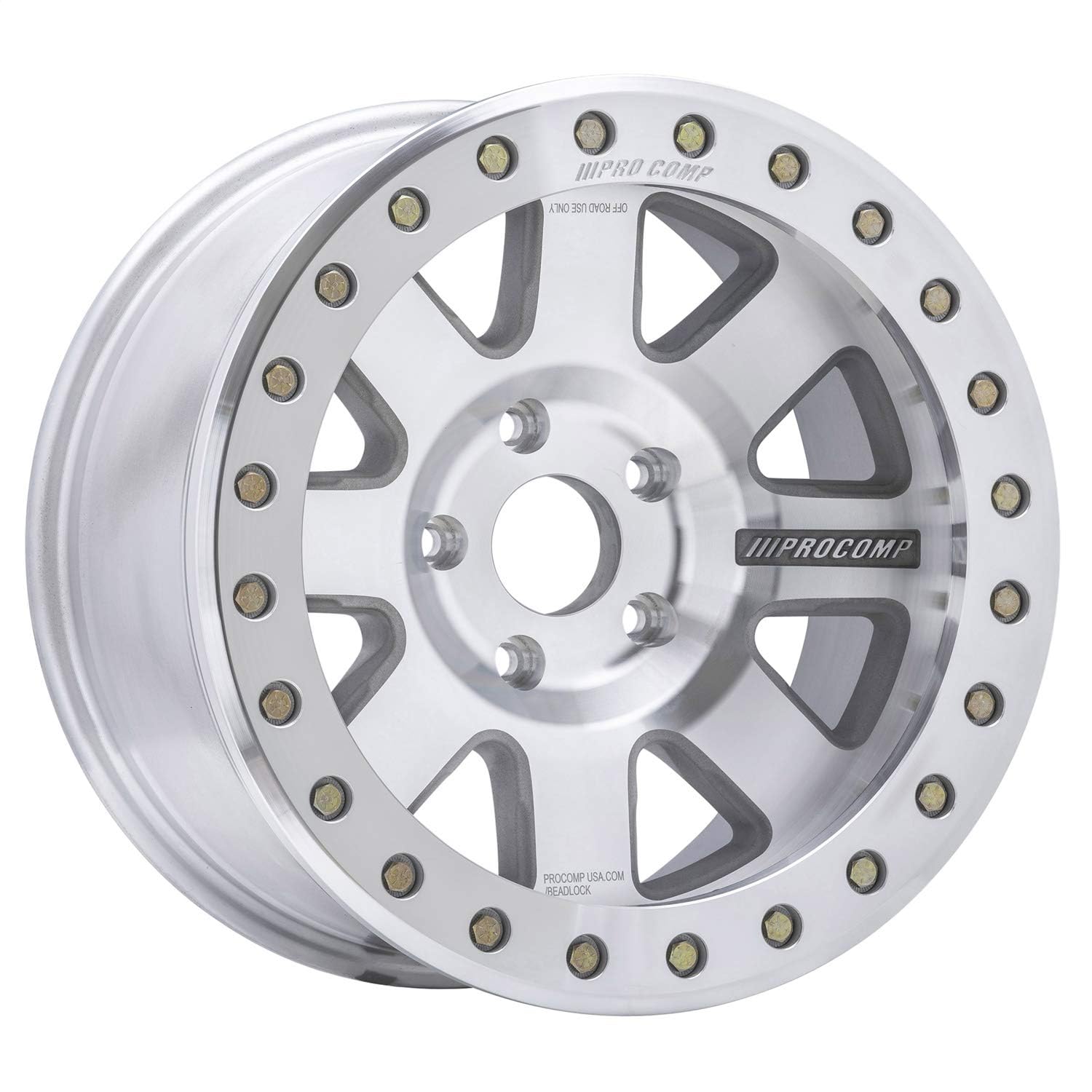 Trilogy Race Pro Comp Wheels Black Wheel with Machined Finish (17 x 9. inches /5 x 5 inches, -6 mm Offset)