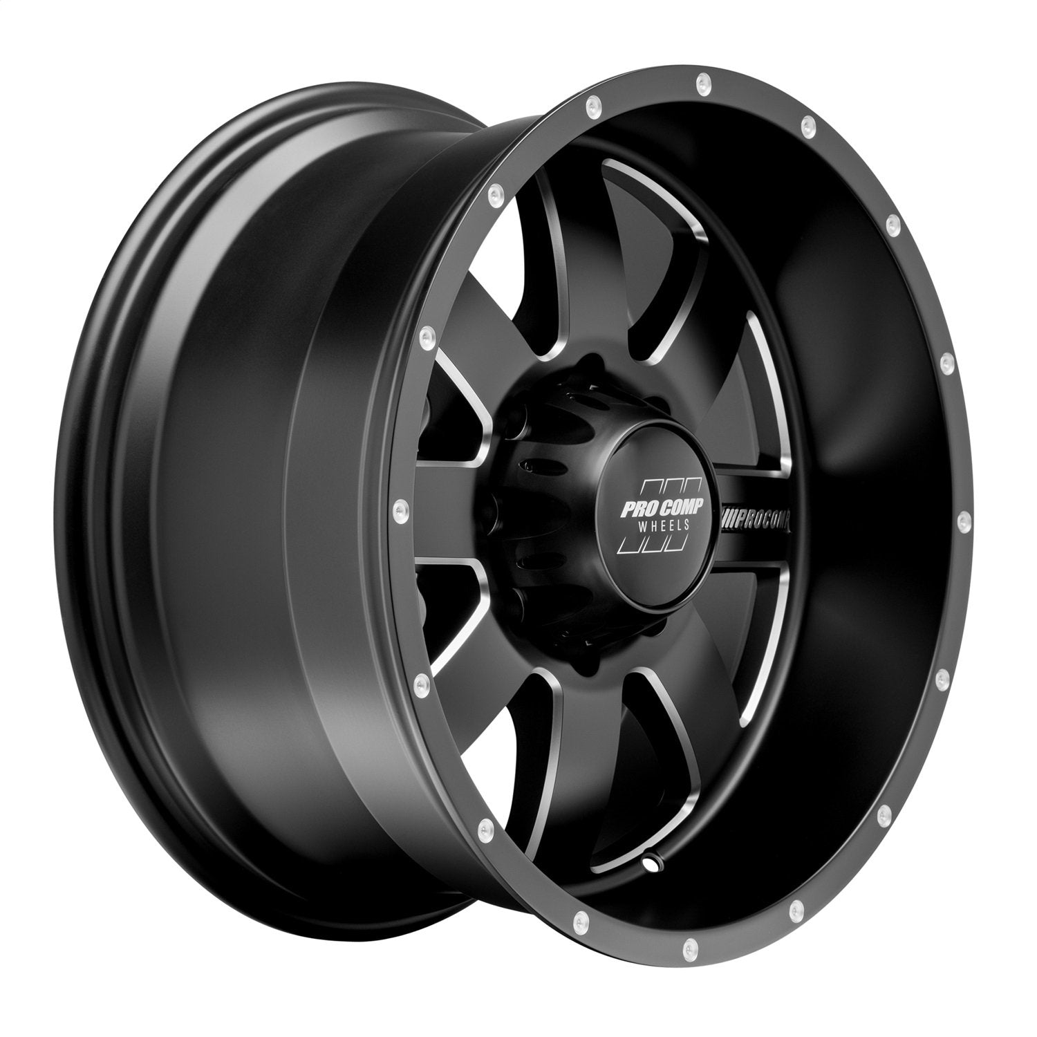 PRO COMP Trilogy Series 73 Satin Black Milled (20x10 / 8x170 / -18mm)