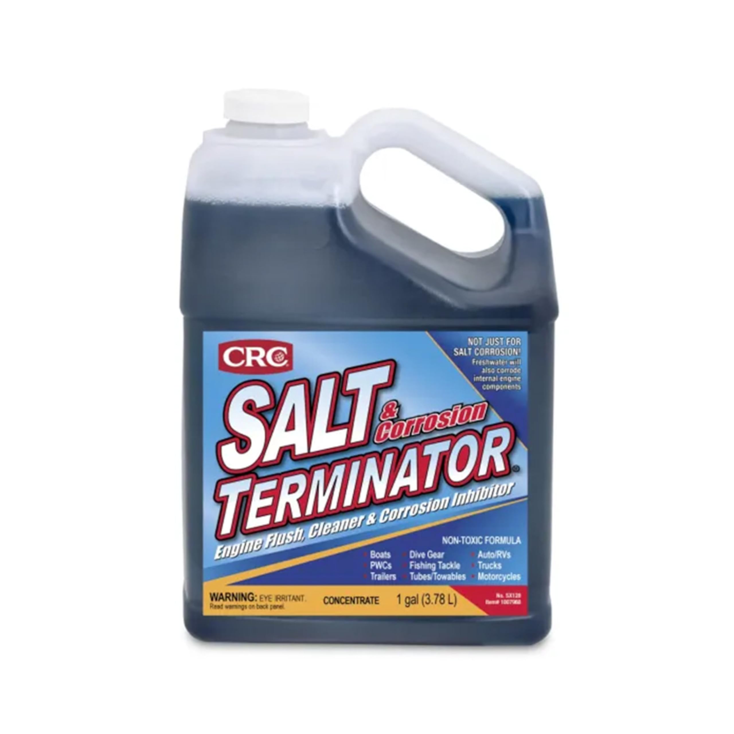 Salt Terminator CRC Engine Flush, Cleaner, And Corrosion Inhibitor, 1 Gallon, Dissolves Salt And Leaves A Protective Coating