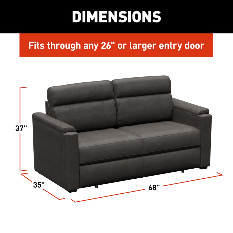Thomas Payne Heritage Series Signature 68" McCoy RV Rest Easy Sleeper Sofa with Easy-to-Use Fold-Out Mechanism, 81" Bed Depth - 2024044353