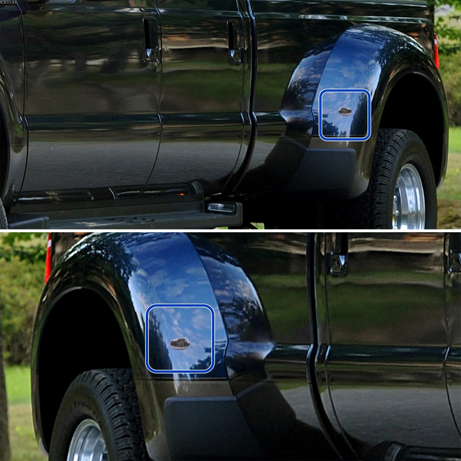 LSM-F25011GLED4P-VS SPEC-D TUNING Smoked Led Side Marker for 11-17 Ford F250