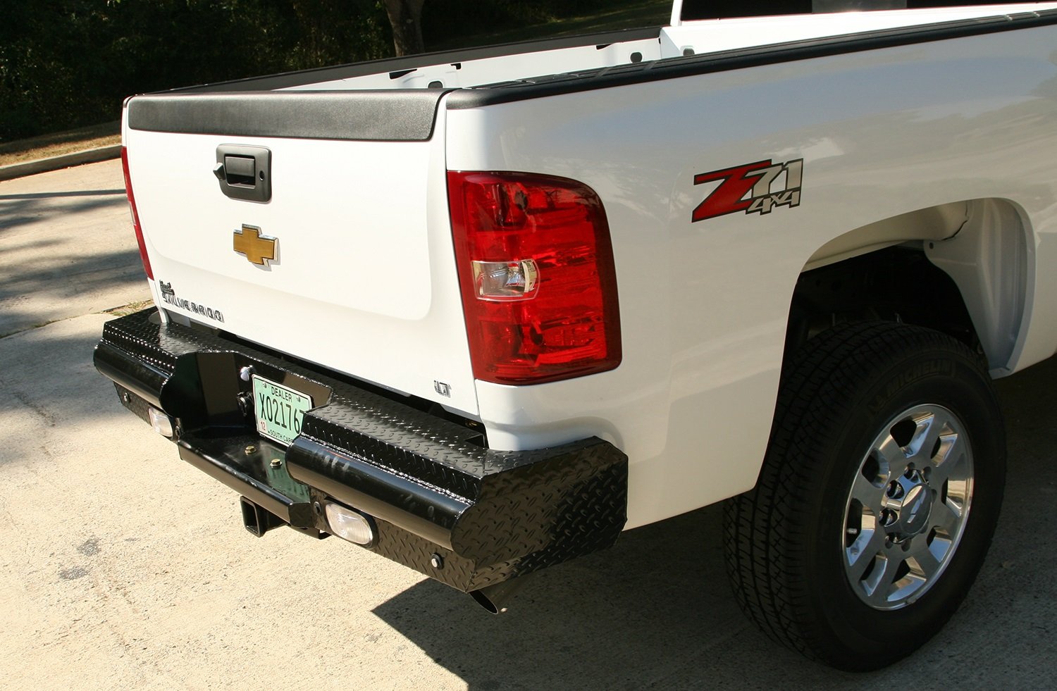 Black Steel Fab Fours Rear Bumper CH08T14501