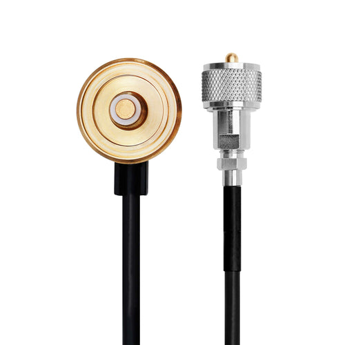 MXTA24 Midland – Low Profile Antenna Cable with NMO Connector – CB Antenna Cable Extension – 6 Meters (19 ft) with Removable UHF Connection