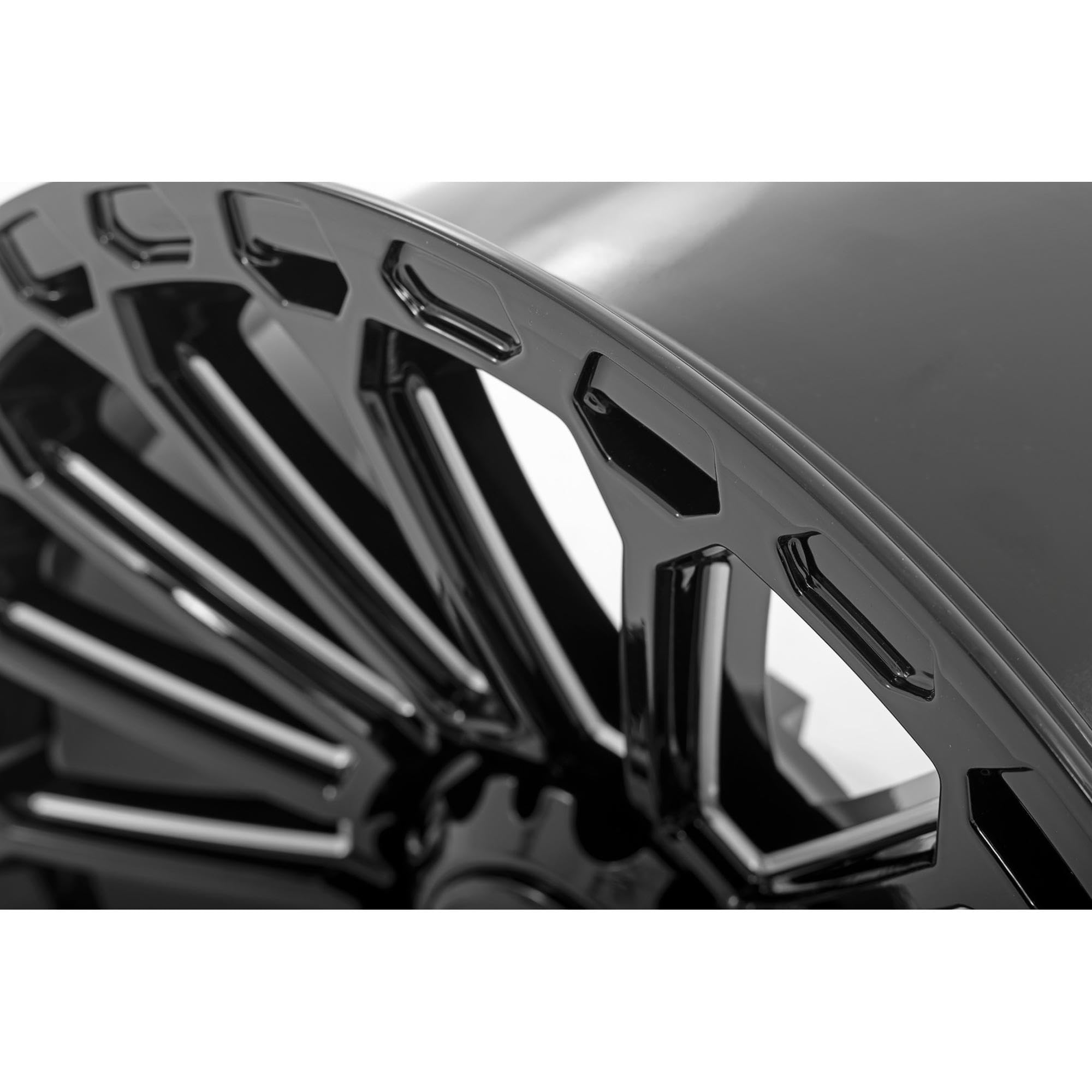 Rough Country One-Piece 97 Series Aluminum Wheel - 20x10, 8x170mm Bolt Pattern, 19mm Offset, Gloss Black