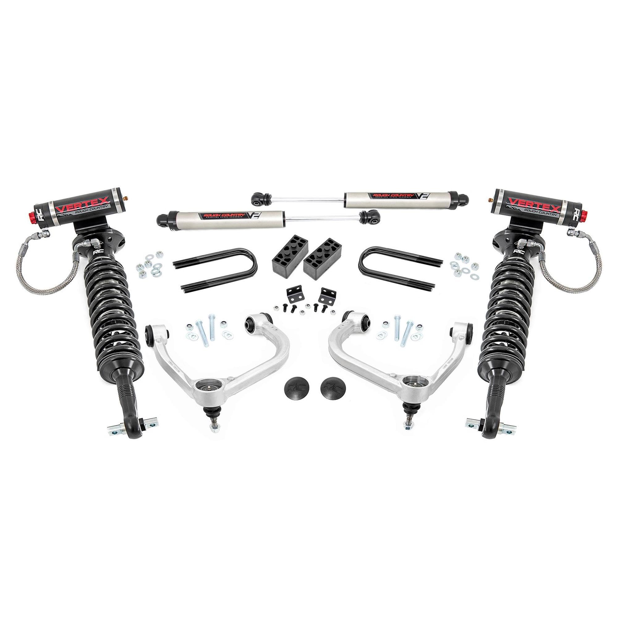 3" Rough Country Bolt-On Lift Kit for 2021-2024 Ford F-150 4WD - 41457