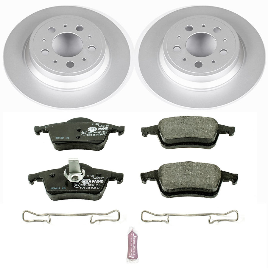 Power Stop Rear ESK5196 Euro-Stop Brake Kit For Volvo S60 2001-2009, Volvo S80 1999-2006, Volvo V70 2001-2007, Volvo XC70 2003-2007 [Model Specific]