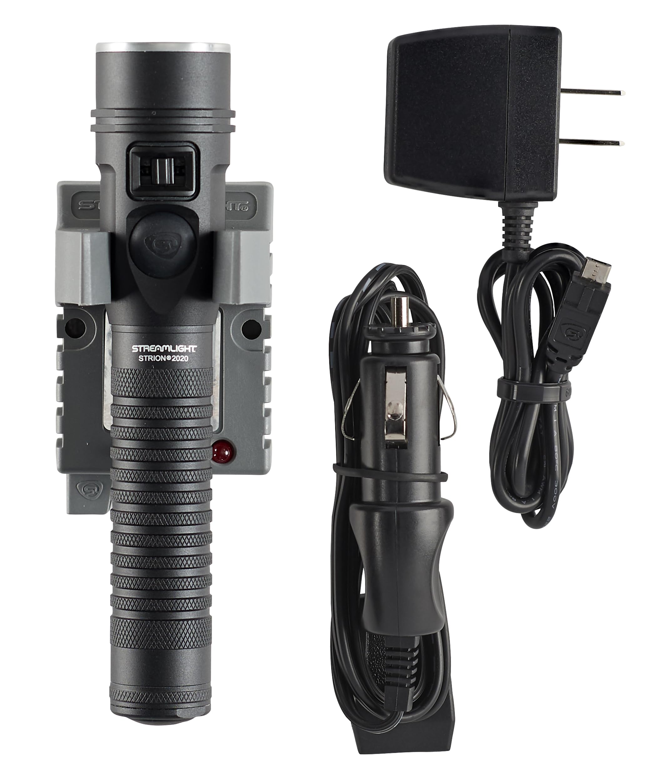 Streamlight 74431 1200-Lumen Strion 2020 Rechargeable LED Flashlight Includes 120V/100V AC/12V DC Charging System and Holder, Black