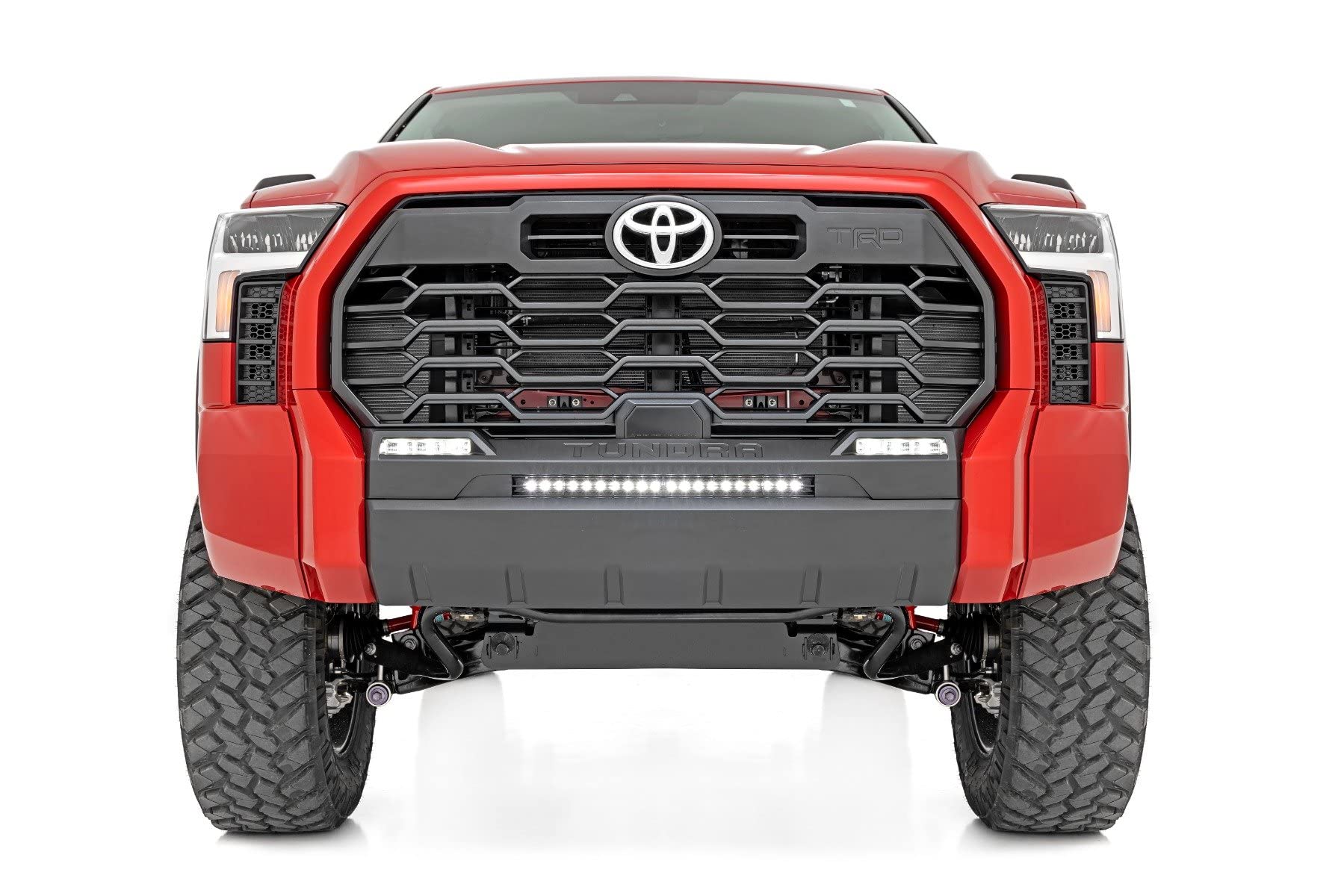 20" Rough Country Slimline LED Light Bar - 100W, 7200 Lumens, CREE LED with Wide Flood Beam for Off-Road, Jeeps, Truck, UTV