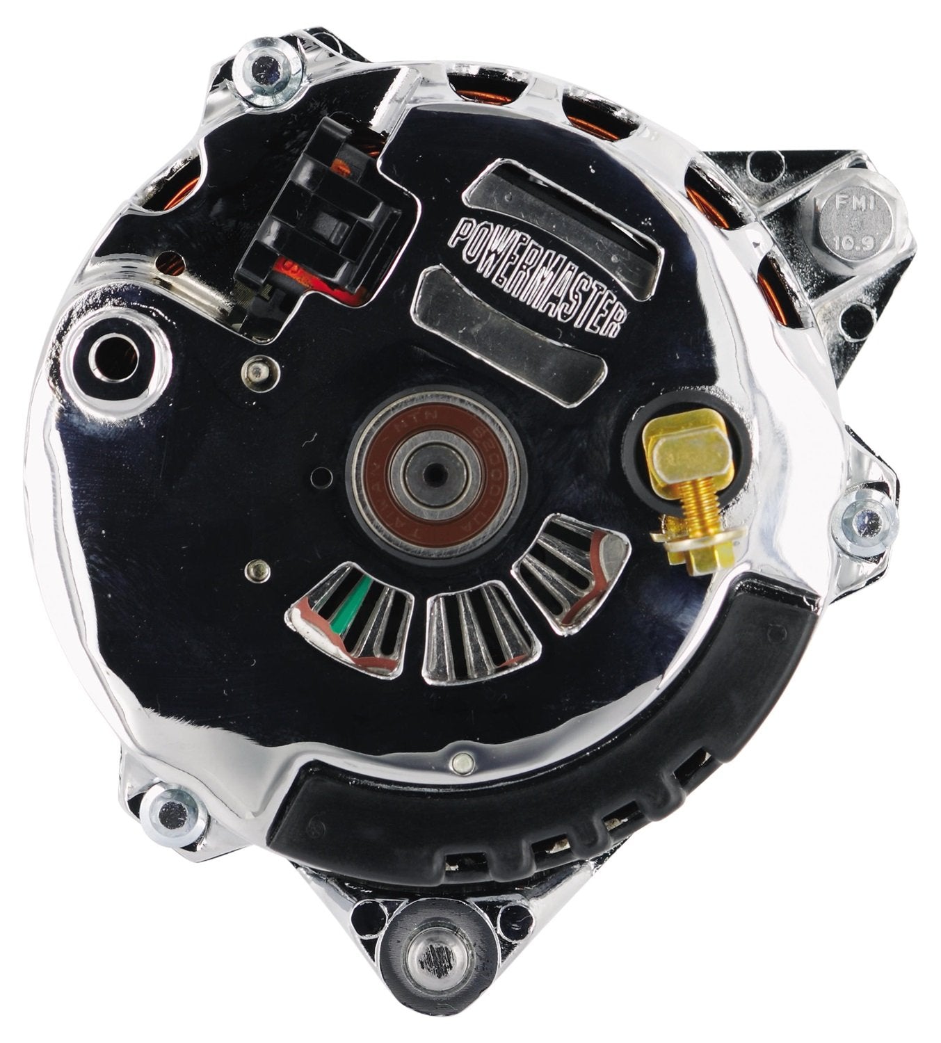 Alt Powermaster Chrysler Upgrade CS130 Type Chrome 140A 2V Pulley w/spacers 1-Wire