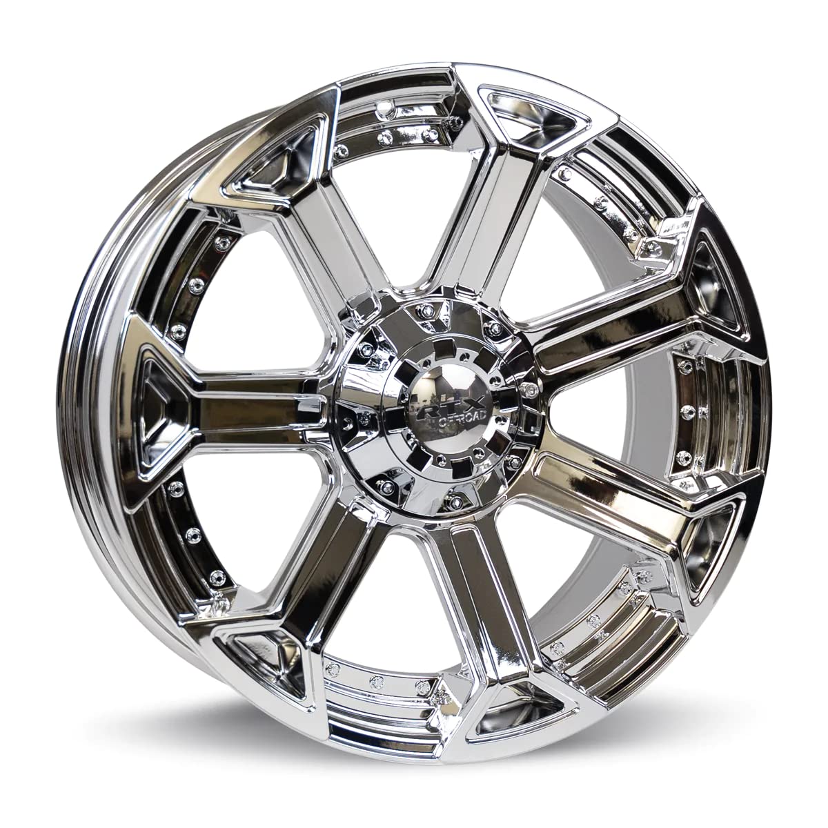 20x9 RTX Peak Custom Wheel - 0 Offset, 6x139.7 Bolt Pattern, 87.1mm Hub - Chrome Rim