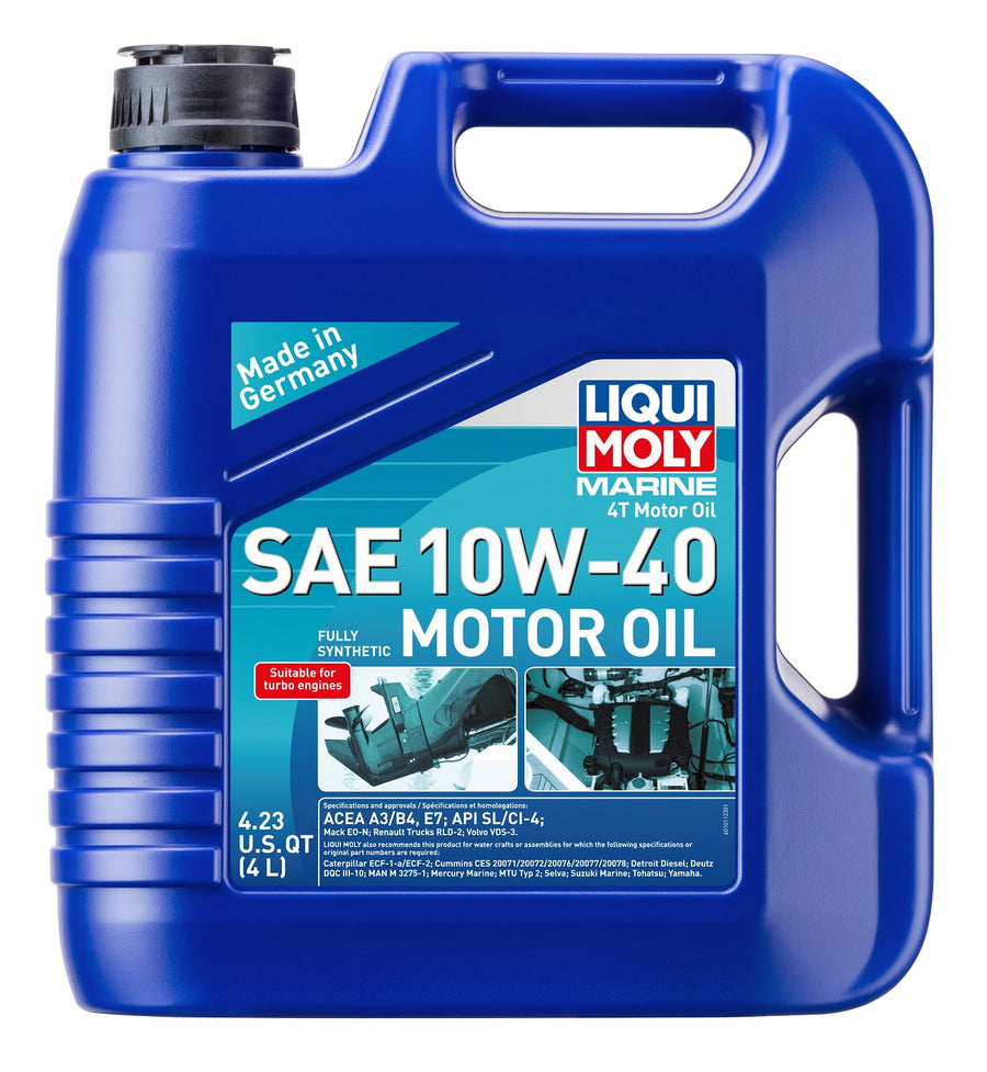 Marine 4T Motor Oil LIQUI MOLY SAE 10W-40 | 4 L | Marine motor oil | SKU: 20508